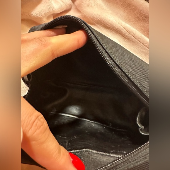 GUCCI Vintage Cosmetic Pouch Purse Nylon Leather Black - Picture 14 of 14